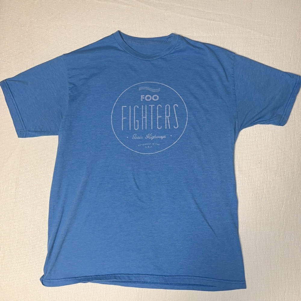 Foo Fighters - Sonic Highways Blue T-Shirt (2014)
